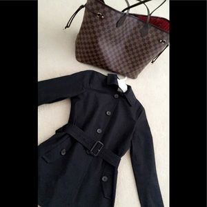 Banana republic trench coat xs black